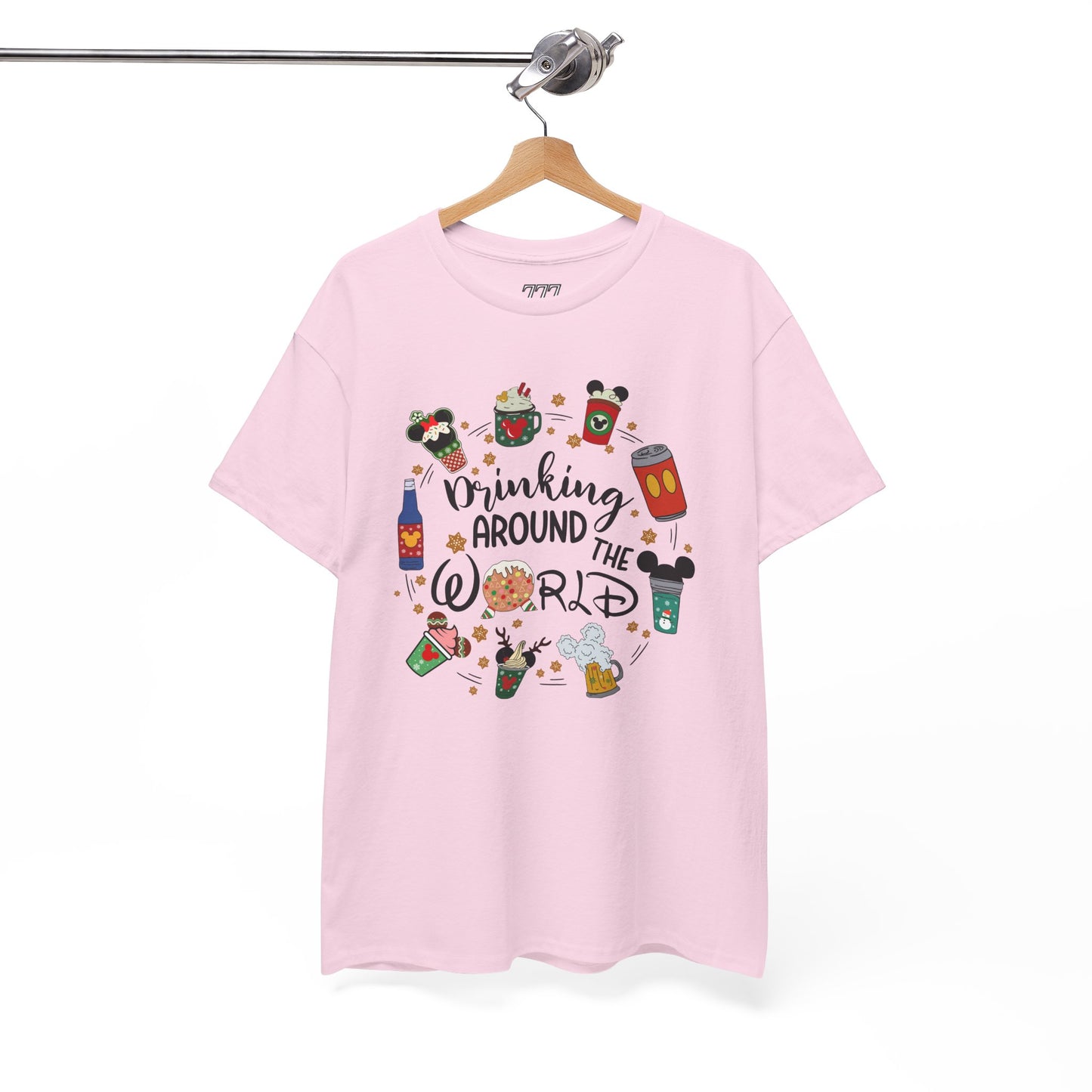 Drinking Around the World T-Shirt – Fun Holiday Travel & Cocktail Tee (Unisex)