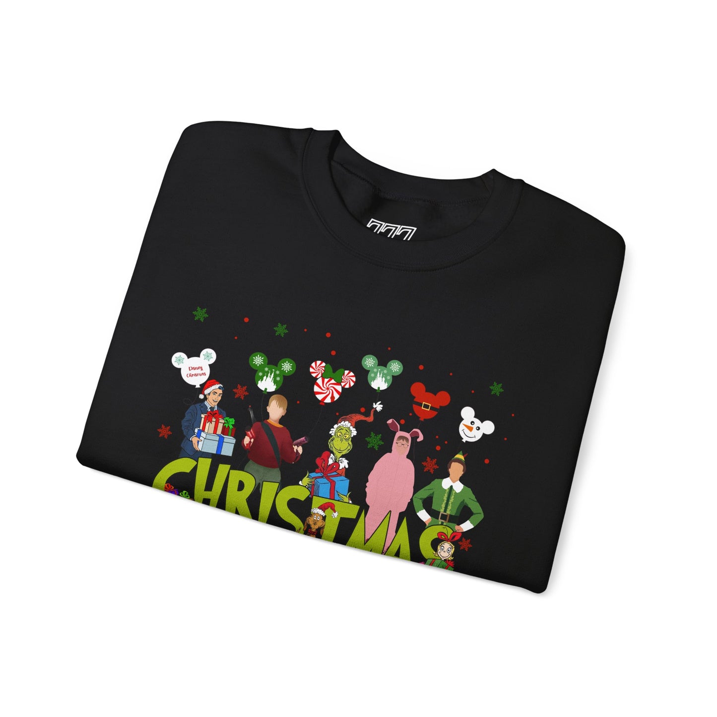 Christmas Character Squad Sweatshirt – Cute Festive Holiday Characters Unisex Heavy Blend Crewneck