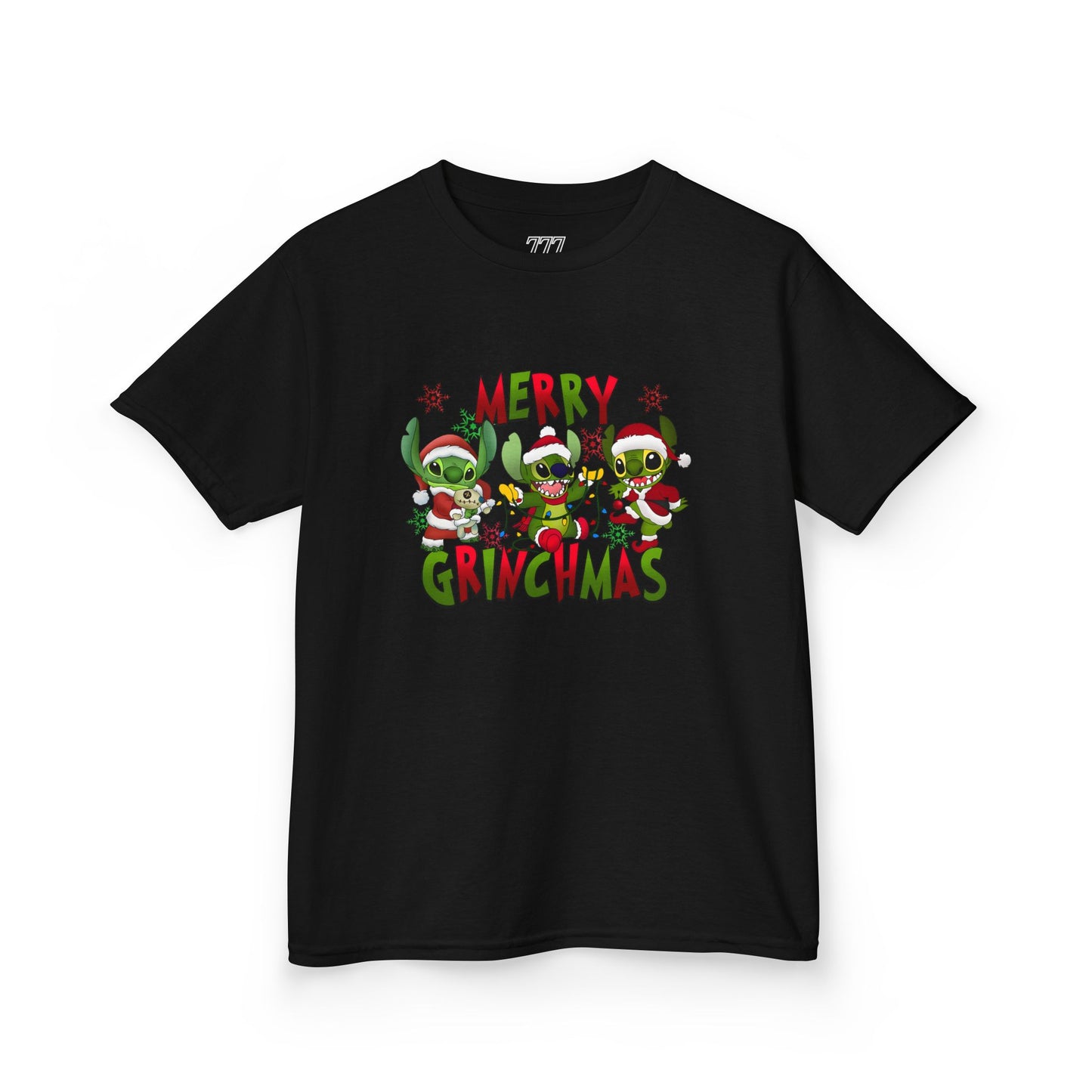 Merry Grinchmas Kids T-Shirt – Funny Christmas Heavy Cotton Holiday Tee