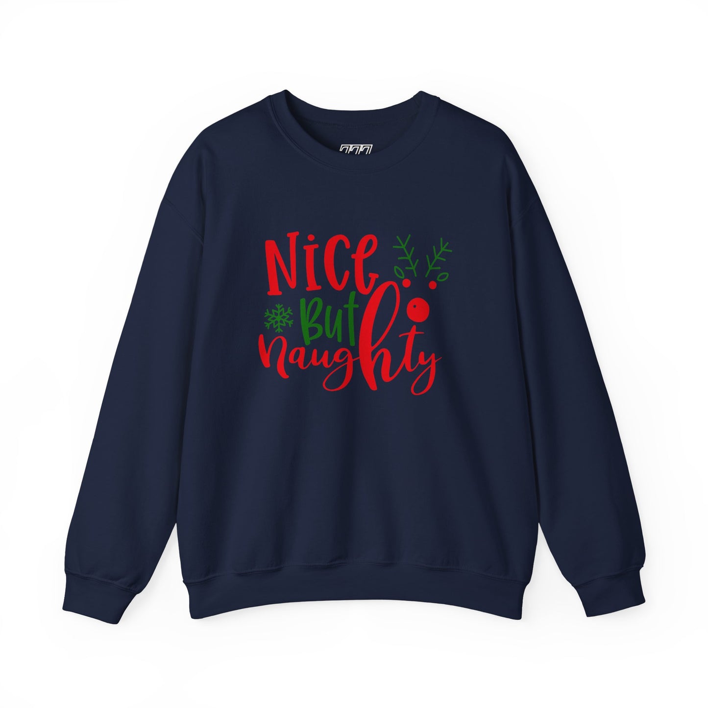 Nice But Naughty Sweatshirt – Cute & Sassy Christmas Unisex Heavy Blend Crewneck