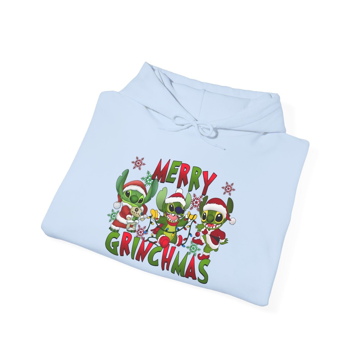 Merry Grinchmas Hoodie – Funny Christmas Unisex Heavy Blend Holiday Sweatshirt