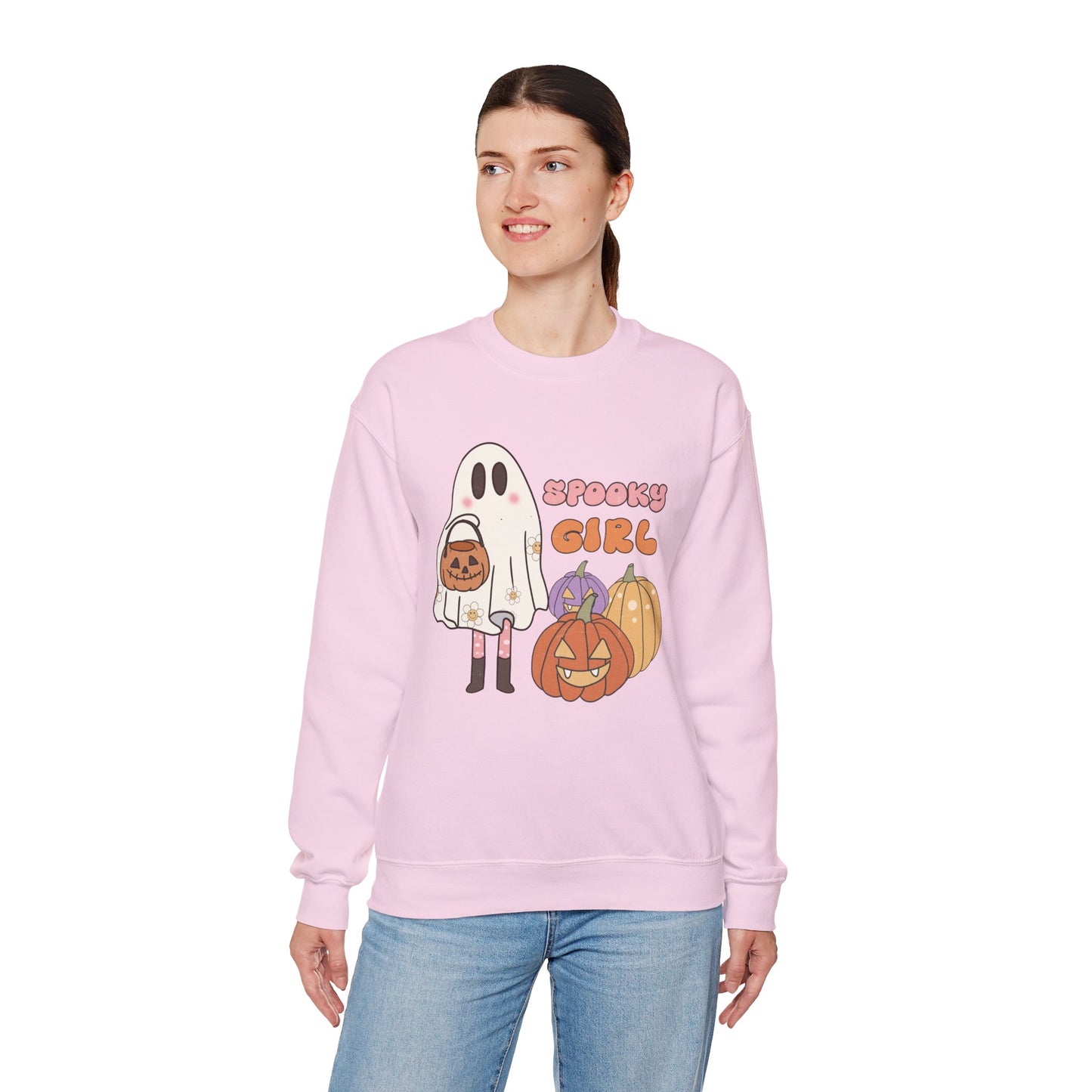 Spooky Girl Women's Heavy Blend Crewneck Sweatshirt
