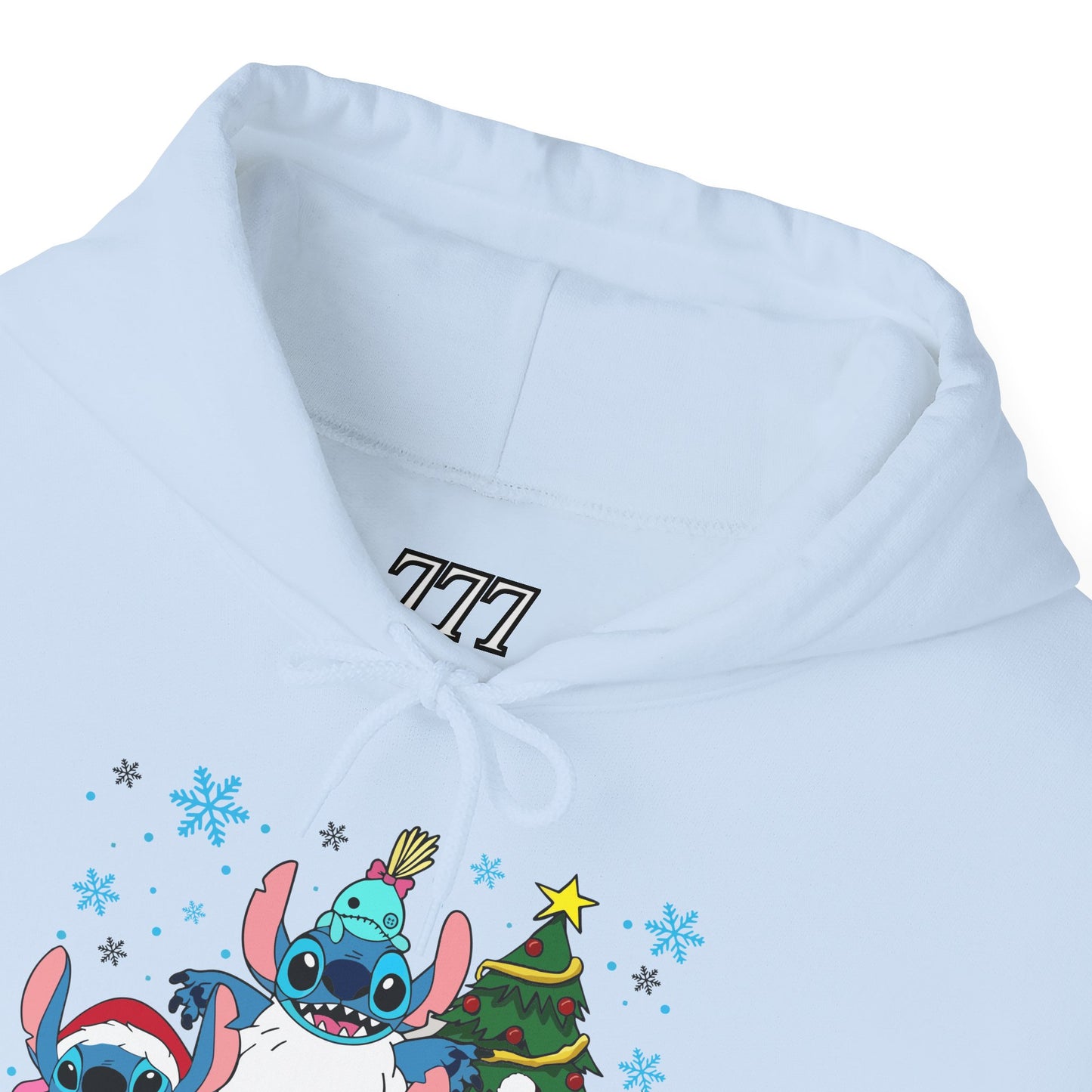 Stitch Christmas Vibes Hoodie – Cute Holiday Trio Unisex Heavy Blend Sweatshirt