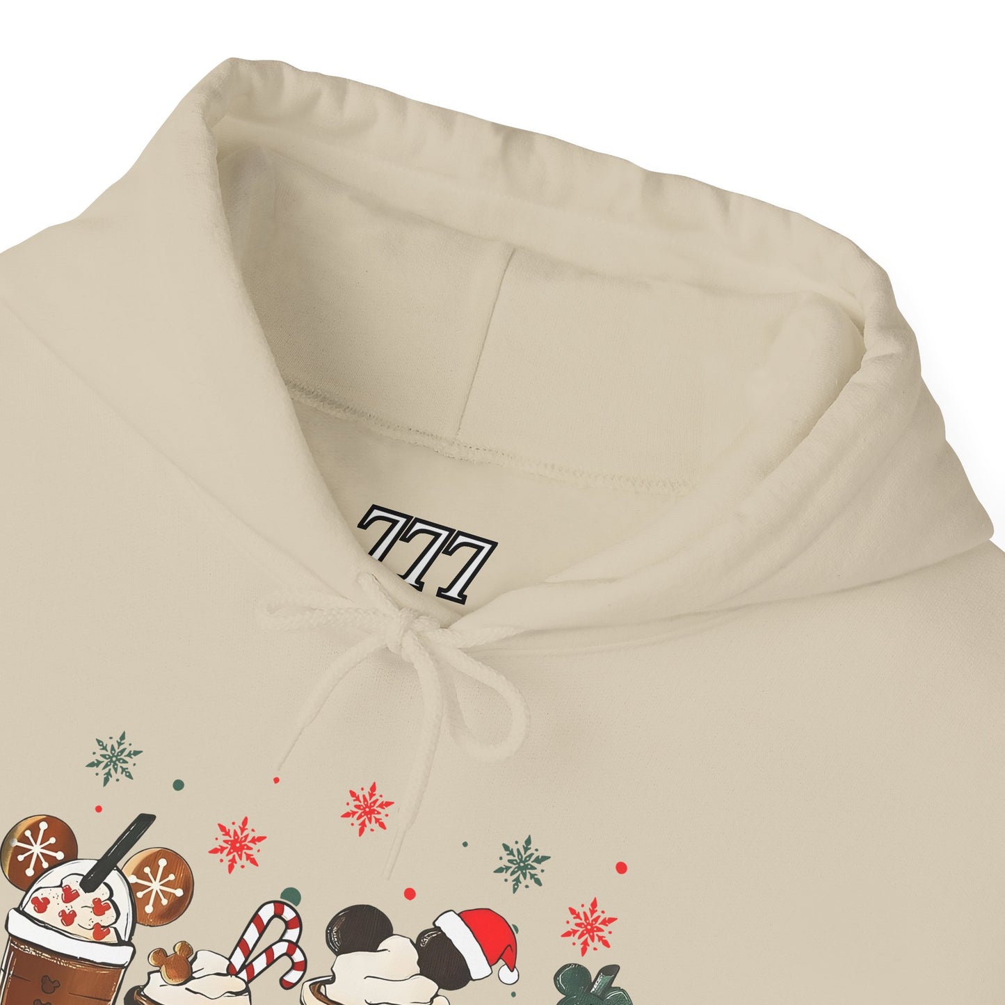 Christmas Coffee Lovers Hoodie – Cute Holiday Drink Art Hooded Sweatshirt (Unisex)