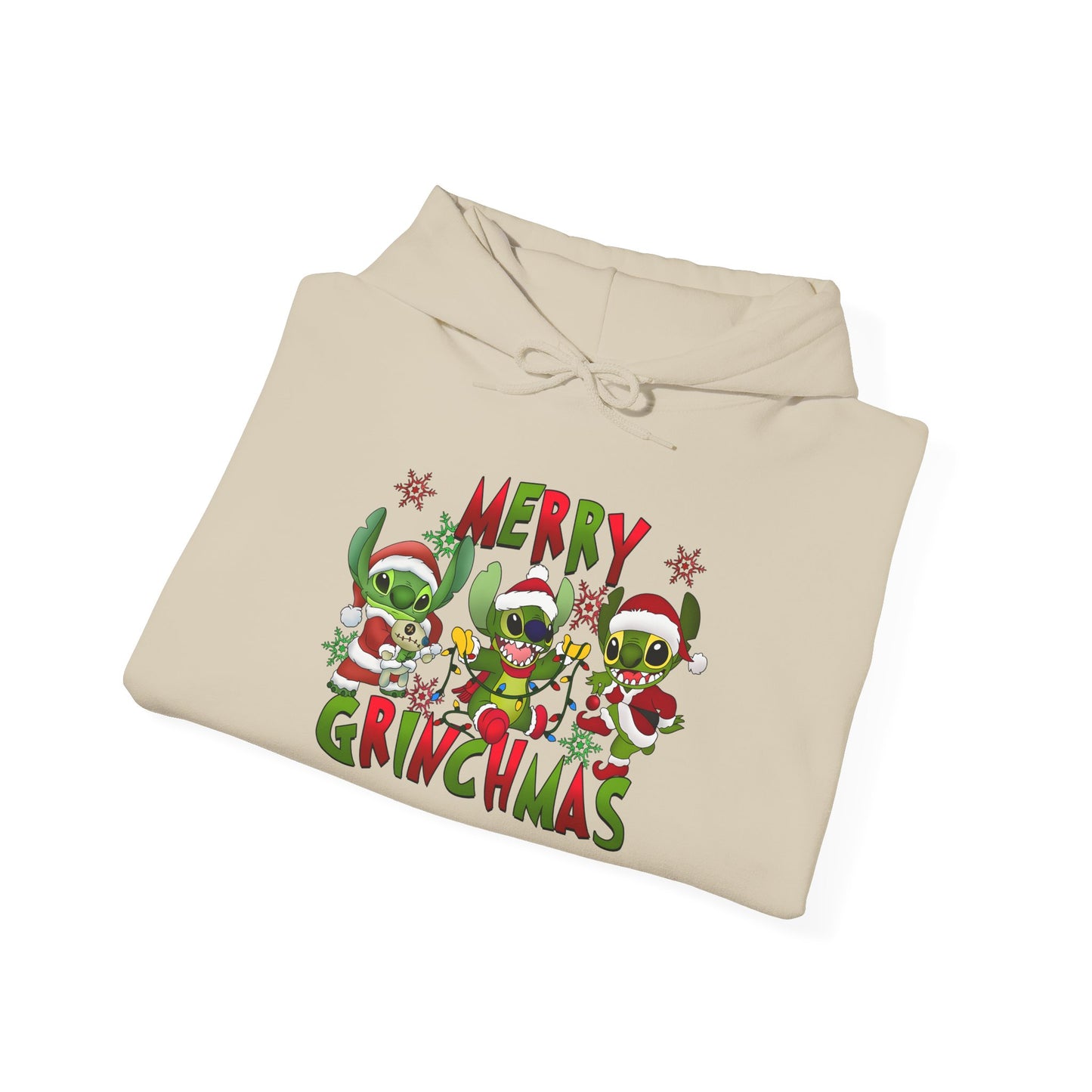 Merry Grinchmas Hoodie – Funny Christmas Unisex Heavy Blend Holiday Sweatshirt