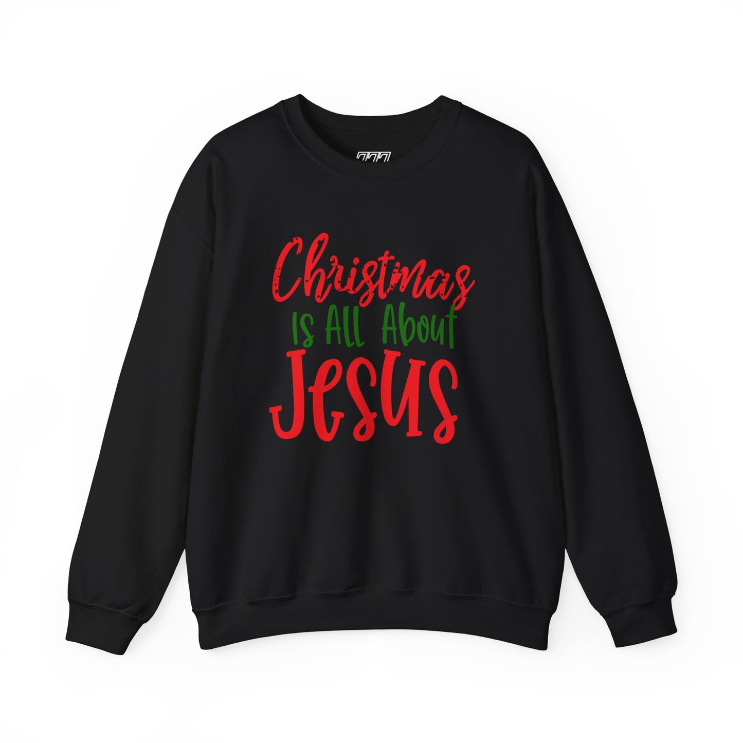 Christmas Is All About Jesus Sweatshirt – Christian Holiday Unisex Heavy Blend Crewneck