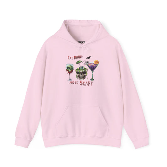 Eat, Drink And Be Scary Unisex Heavy Blend Hoodie