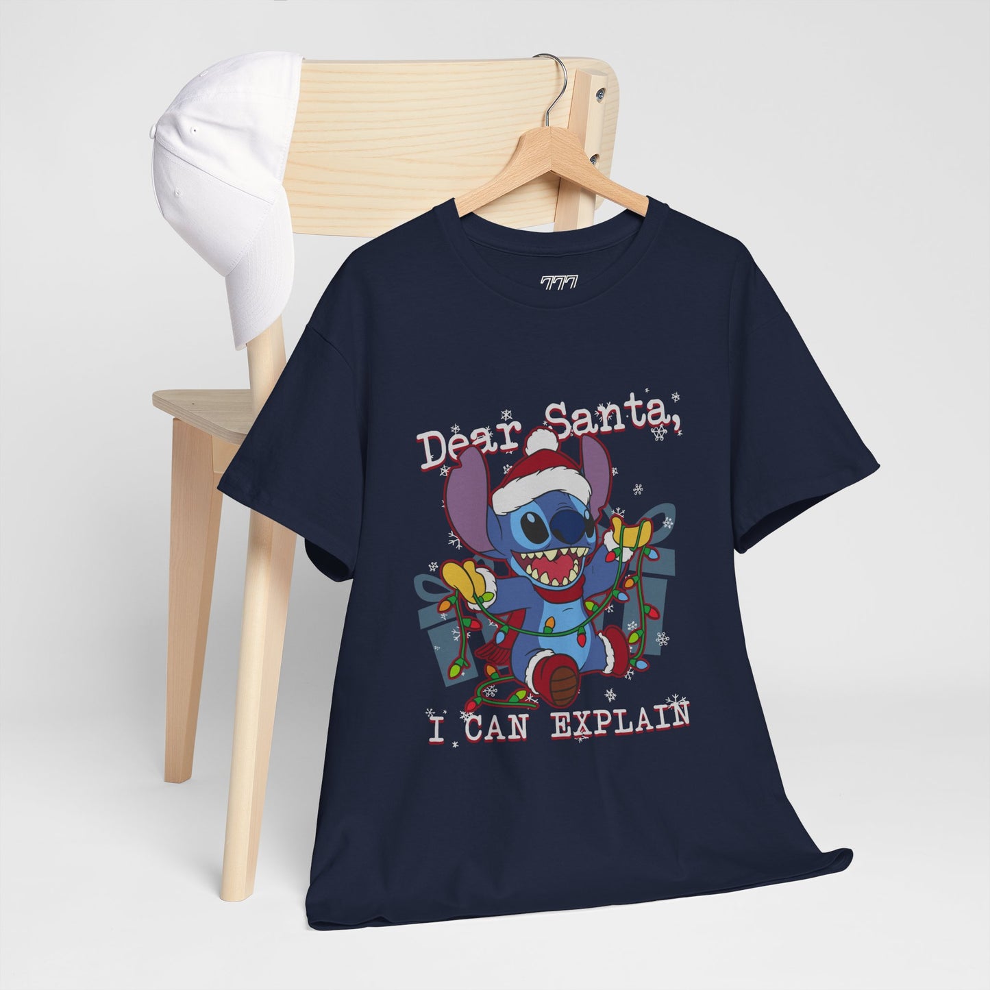 Dear Santa I Can Explain T-Shirt – Funny Christmas Alien Unisex Heavy Cotton Tee