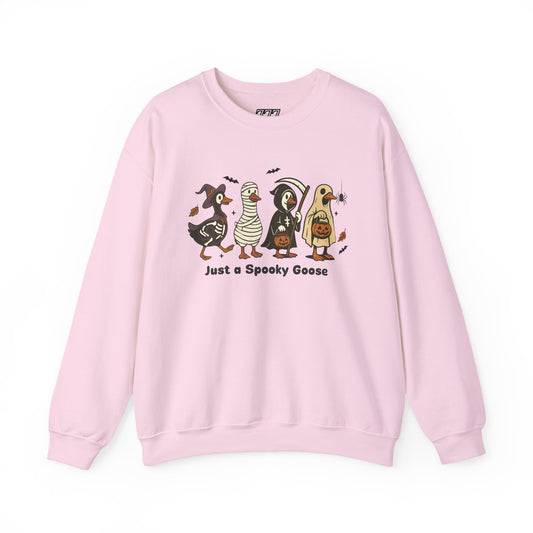 Just A Spooky Goose Unisex Heavy Blend Crewneck Sweatshirt