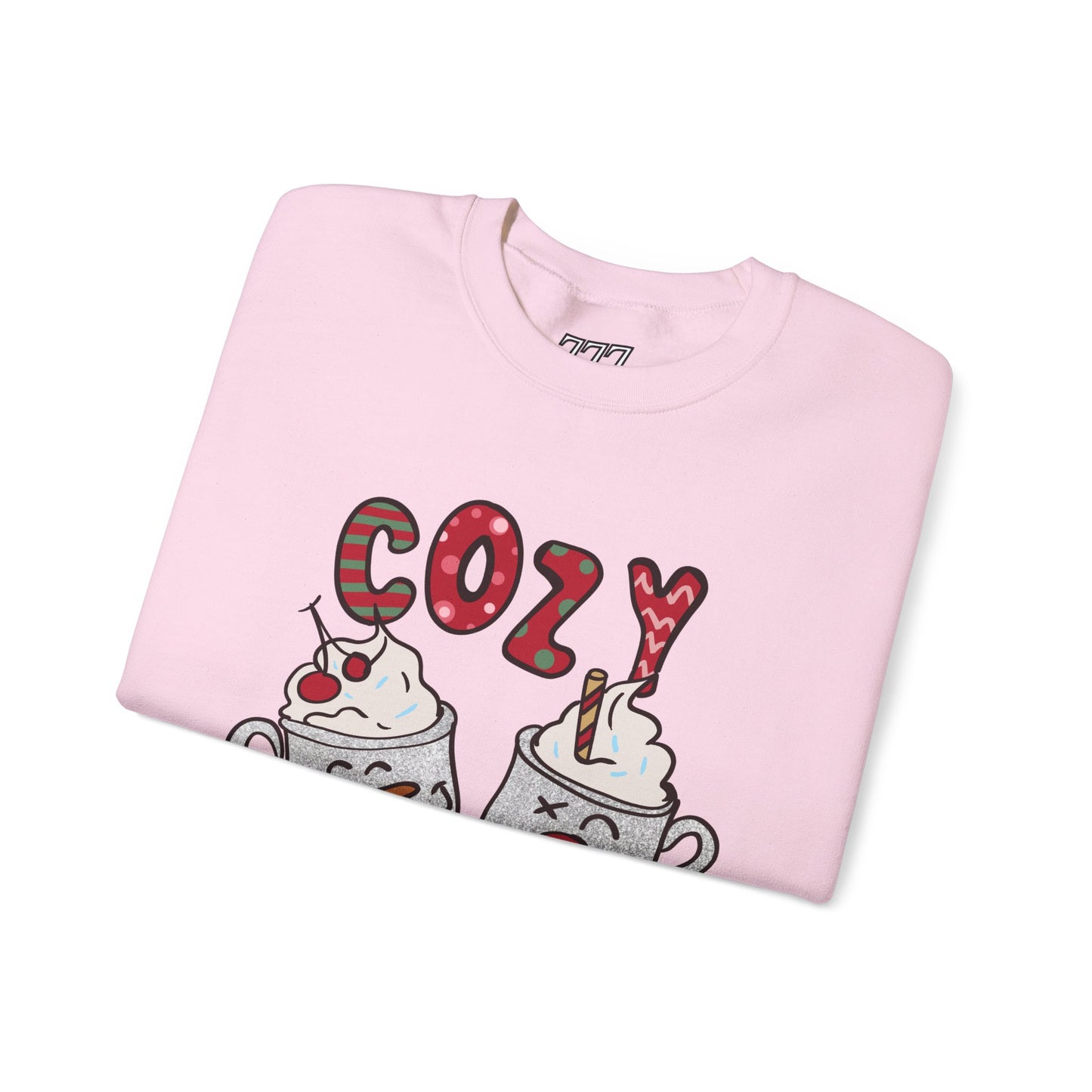 Cozy Season Christmas Unisex Heavy Blend Crewneck Sweatshirt – Cute Holiday Hot Cocoa Sweater