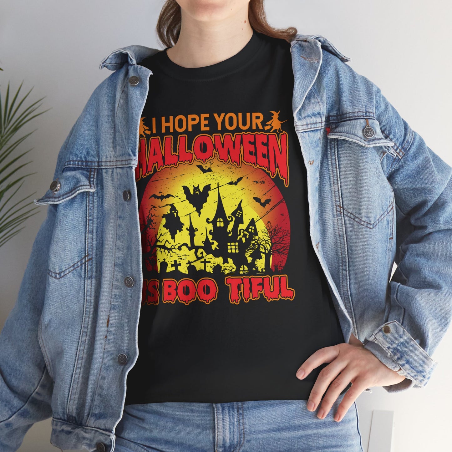 I Hope Your Halloween Is Boo-tiful Unisex Heavy Cotton T-Shirt