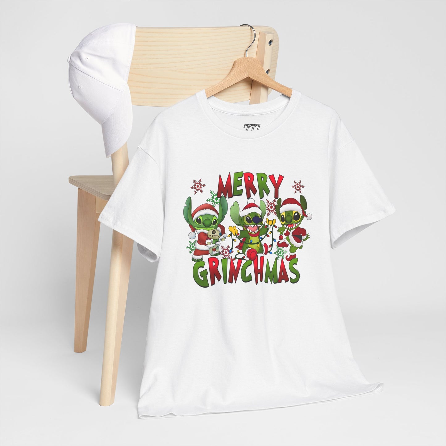 Merry Grinchmas T-Shirt – Funny Christmas Unisex Heavy Cotton Holiday Tee
