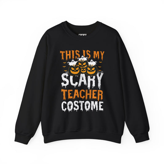 This Is My Scary Teacher Costume Unisex Heavy Blend Crewneck Sweatshirt
