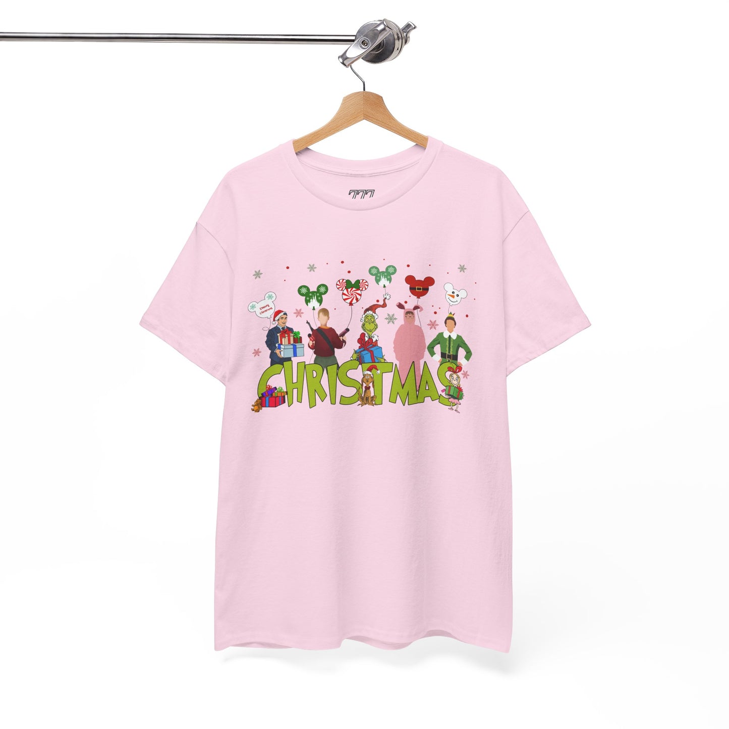 Christmas Character Squad Tee – Cute Festive Holiday Characters Unisex Heavy Cotton T-Shirt