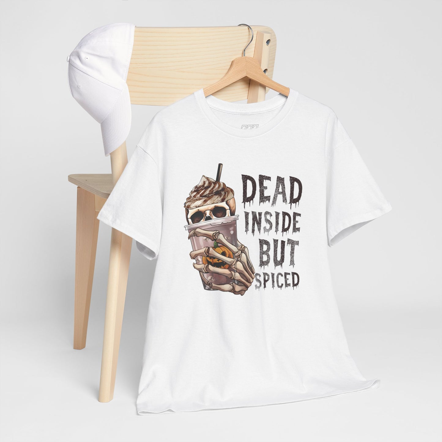Dead Inside But Spiced Unisex Heavy Cotton T-Shirt