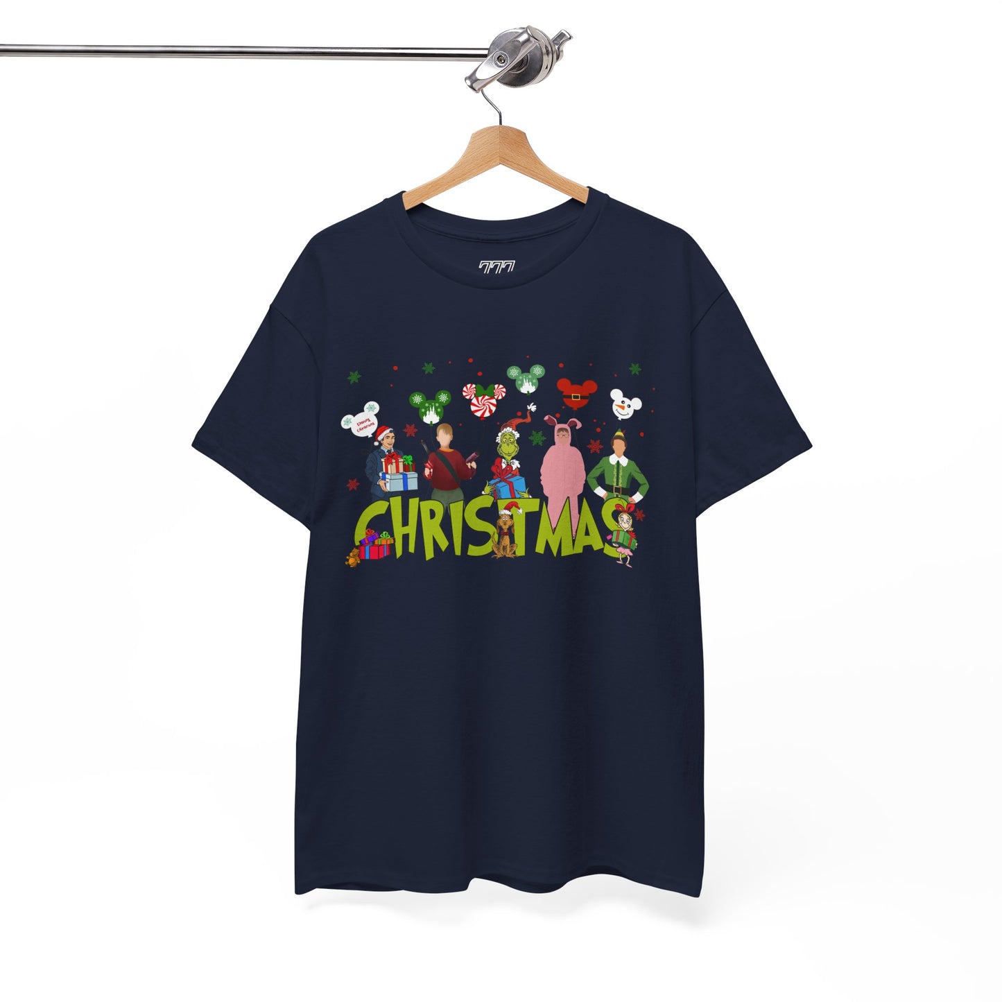Christmas Character Squad Tee – Cute Festive Holiday Characters Unisex Heavy Cotton T-Shirt