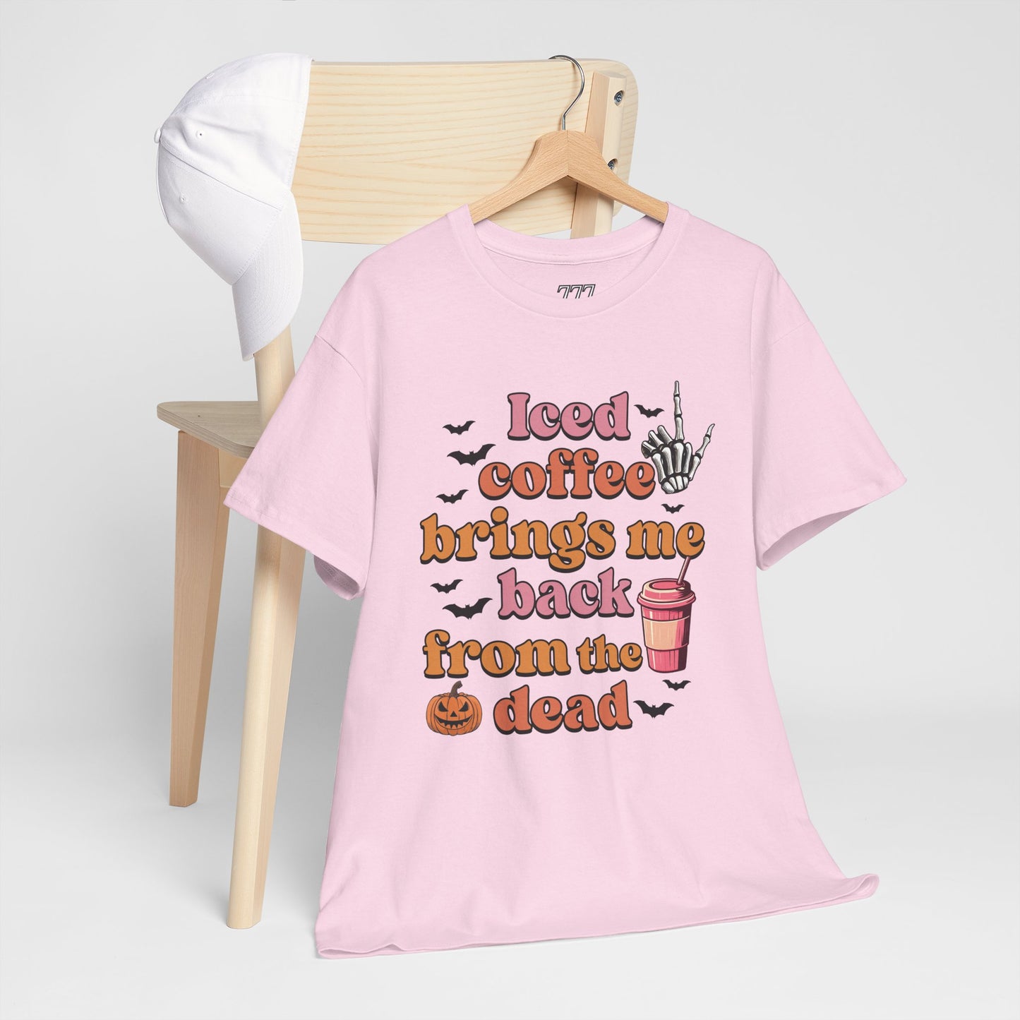 Iced Coffee Brings Me Back From The Dead Women's Heavy Cotton T-Shirt