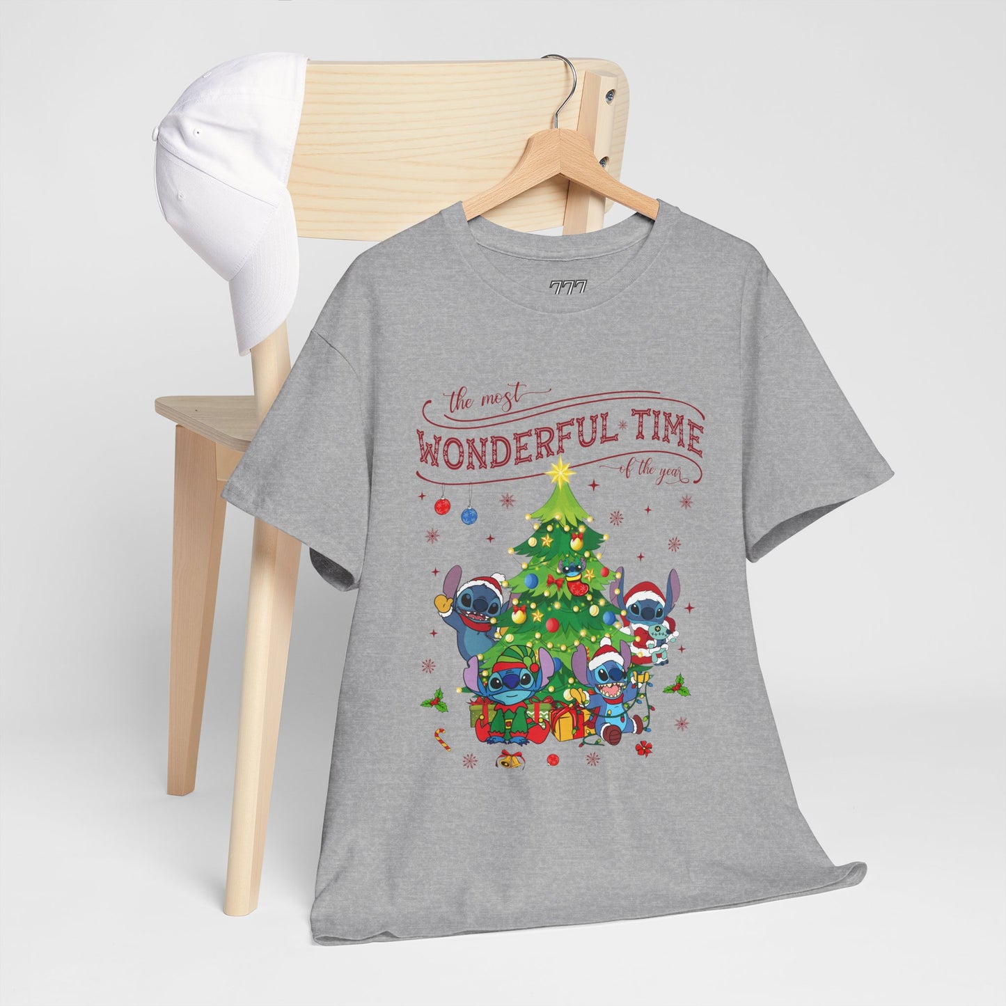 The Most Wonderful Time of the Year Christmas Tee – Cute Holiday Characters Festive Unisex Heavy Cotton T-Shirt