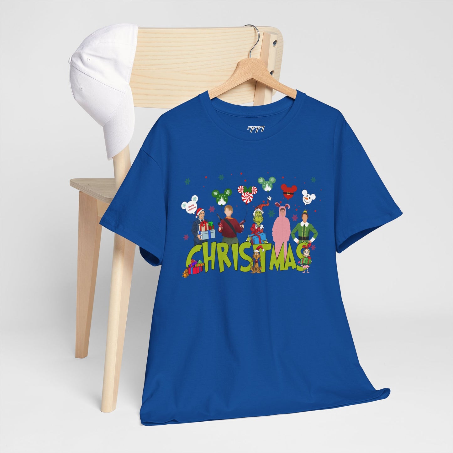Christmas Character Squad Tee – Cute Festive Holiday Characters Unisex Heavy Cotton T-Shirt
