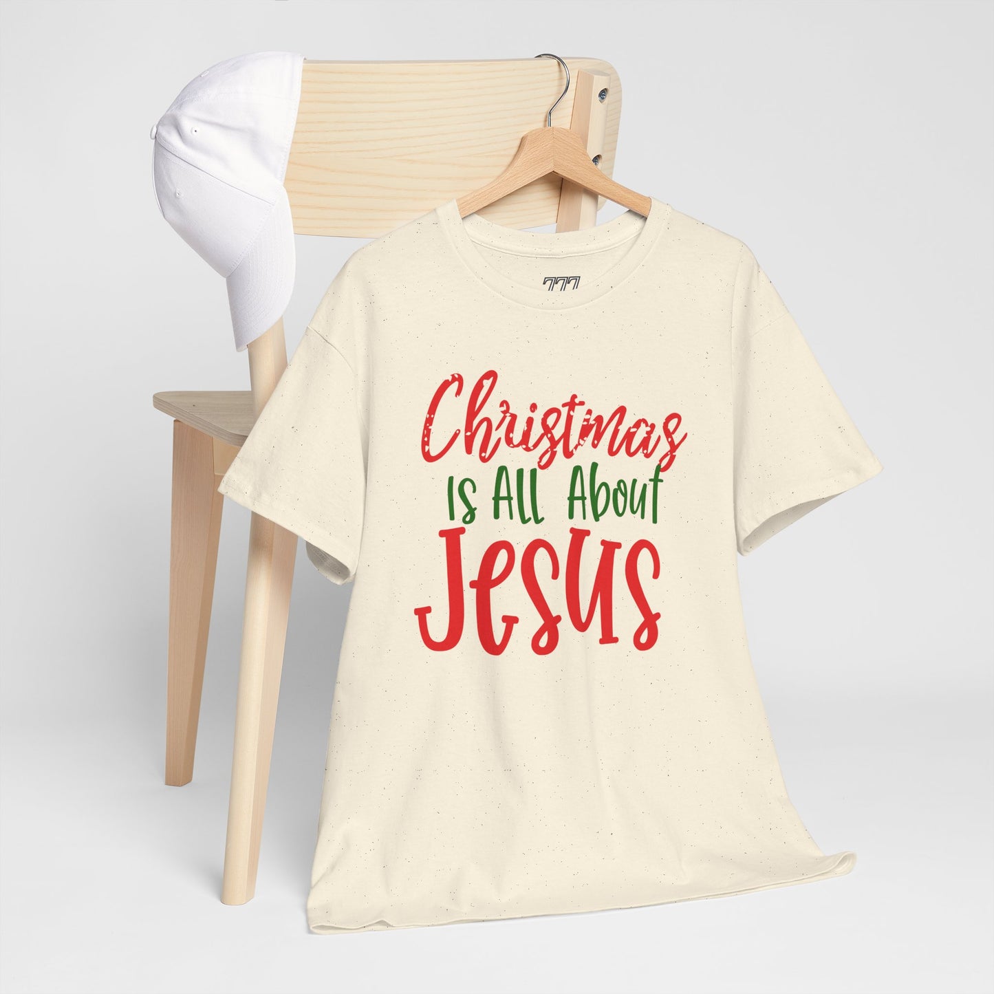 Christmas Is All About Jesus T-Shirt – Christian Holiday Unisex Heavy Cotton Tee