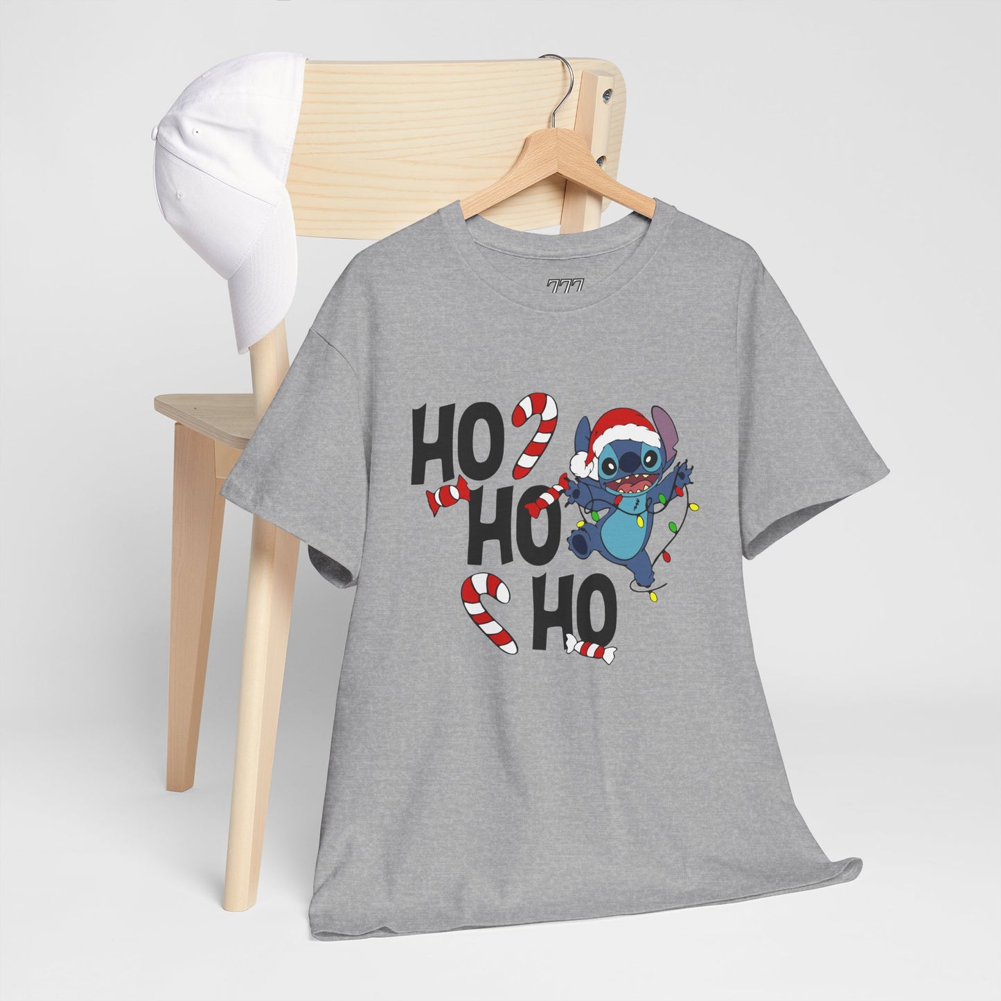 Ho Ho Ho Christmas Alien T-Shirt – Festive Unisex Heavy Cotton Holiday Tee