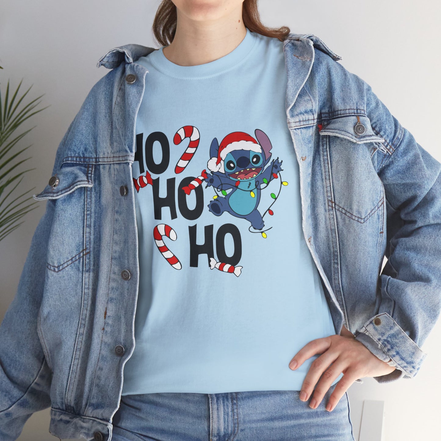 Ho Ho Ho Christmas Alien T-Shirt – Festive Unisex Heavy Cotton Holiday Tee