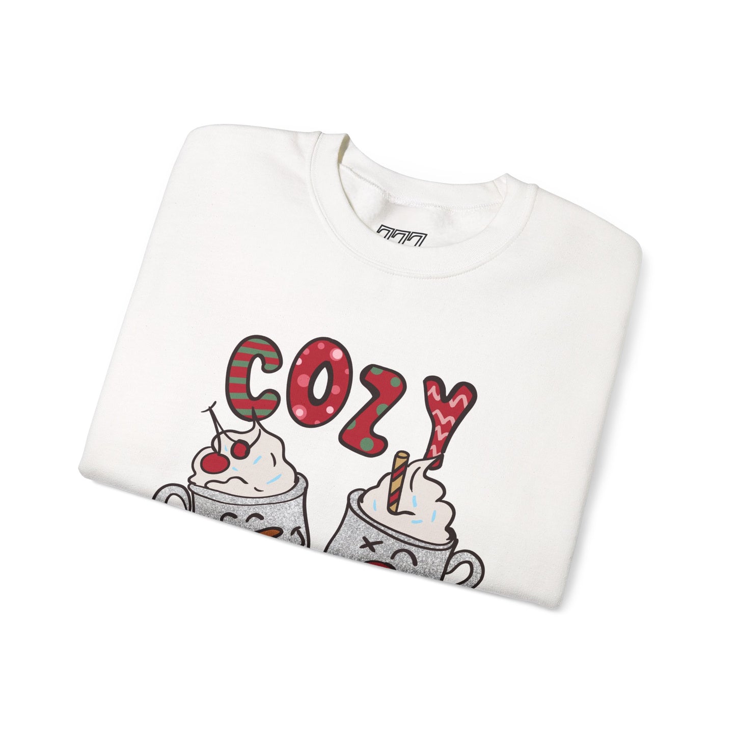 Cozy Season Christmas Unisex Heavy Blend Crewneck Sweatshirt – Cute Holiday Hot Cocoa Sweater