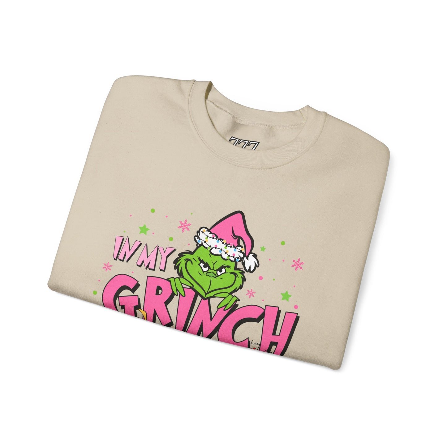 In My Grinch Era Funny Christmas Grinch-Inspired Holiday Sweatshirt – Pink Santa Festive Unisex Heavy Blend Crewneck