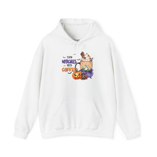 Even Witches Need Coffee Women's Heavy Blend Hoodie