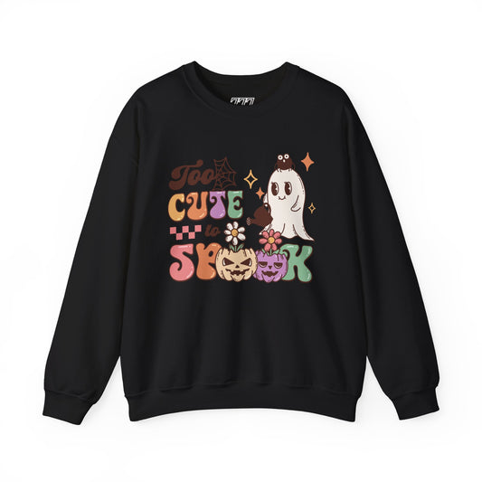 Too Cute To Spook Women's Heavy Blend Crewneck Sweatshirt