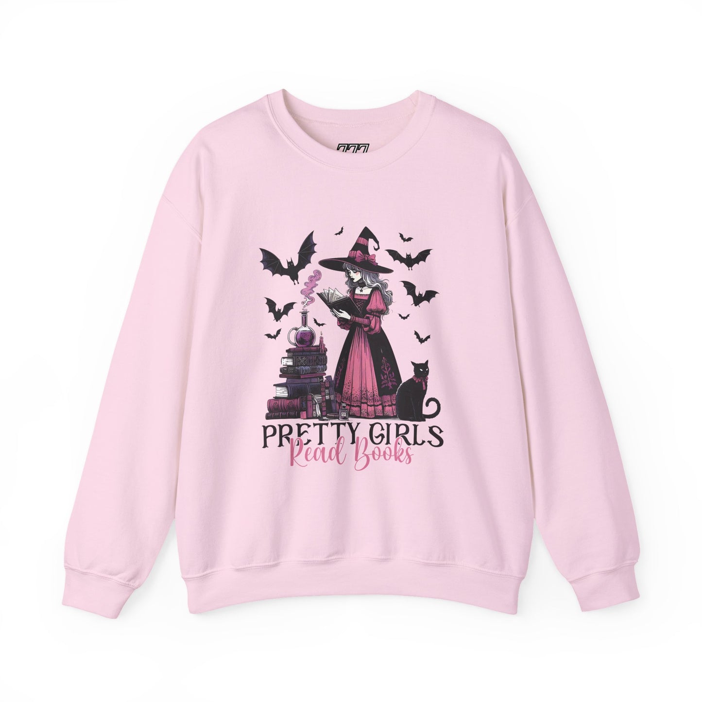 Pretty Girls Read Books Women's Heavy Blend Crewneck Sweatshirt