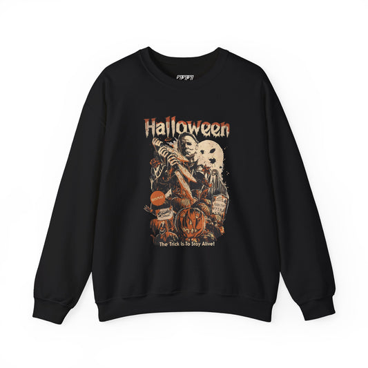 The Trick Is To Stay Alive Unisex Heavy Blend Crewneck Sweatshirt
