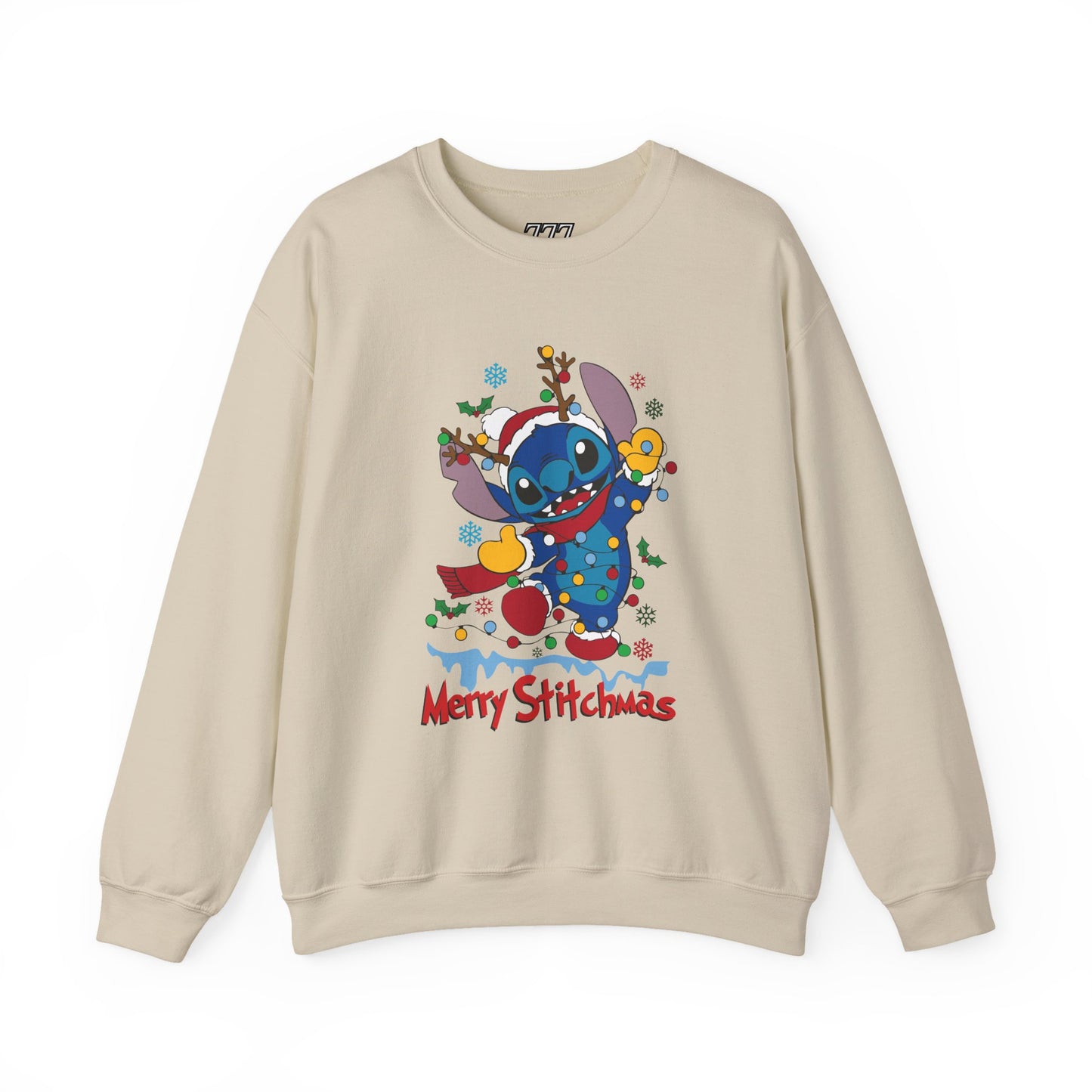 Merry Stitchmas Sweatshirt – Cute Holiday Alien Unisex Heavy Blend Crewneck