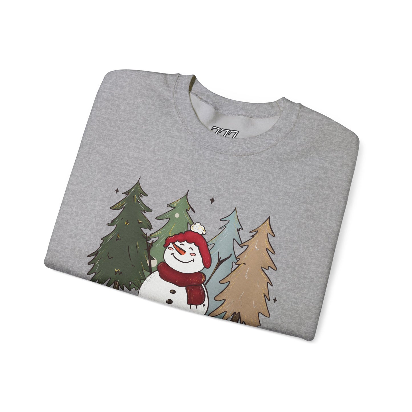Baby It’s Cold Outside Snowman Christmas Sweatshirt – Cozy Winter Aesthetic Holiday Unisex Heavy Blend Crewneck
