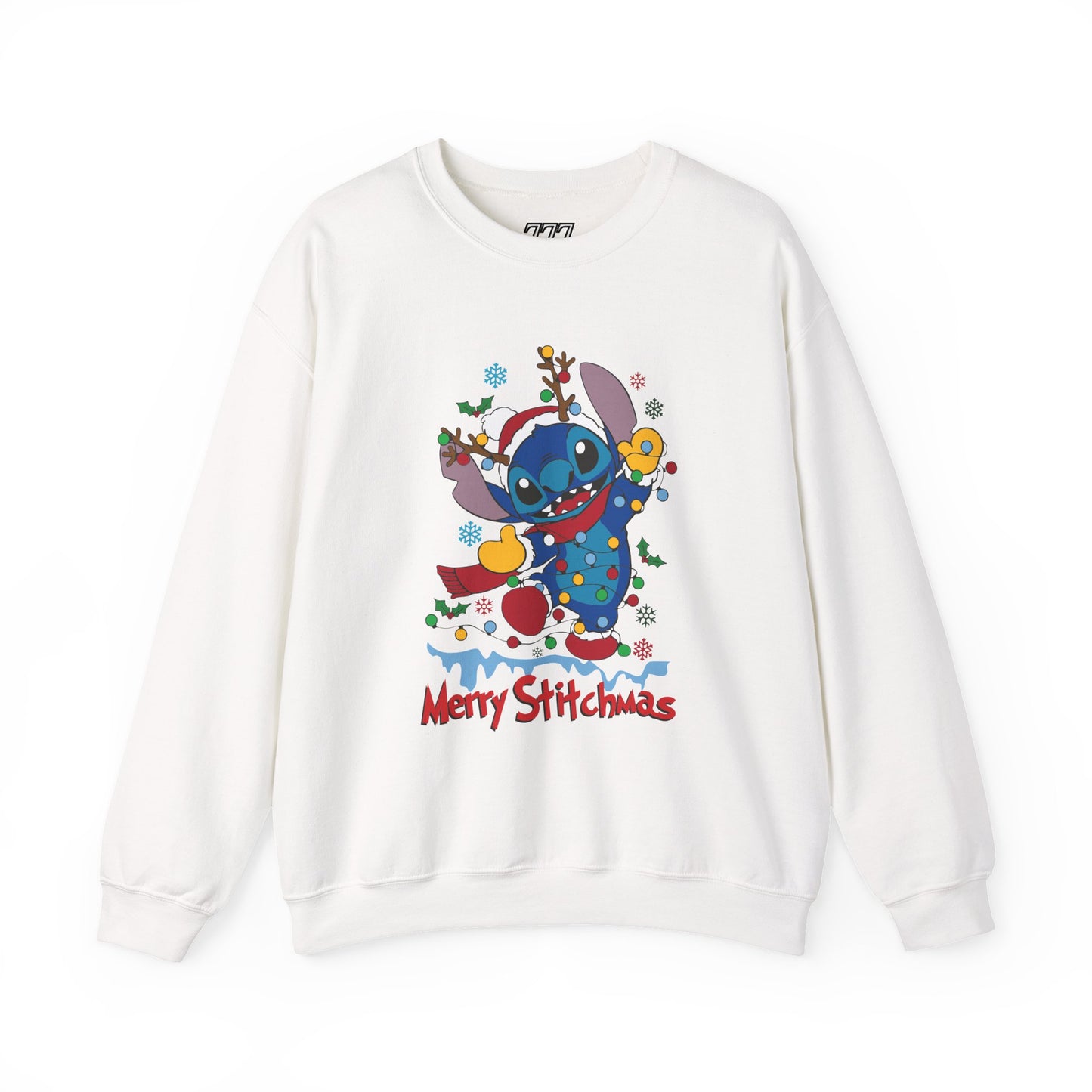 Merry Stitchmas Sweatshirt – Cute Holiday Alien Unisex Heavy Blend Crewneck