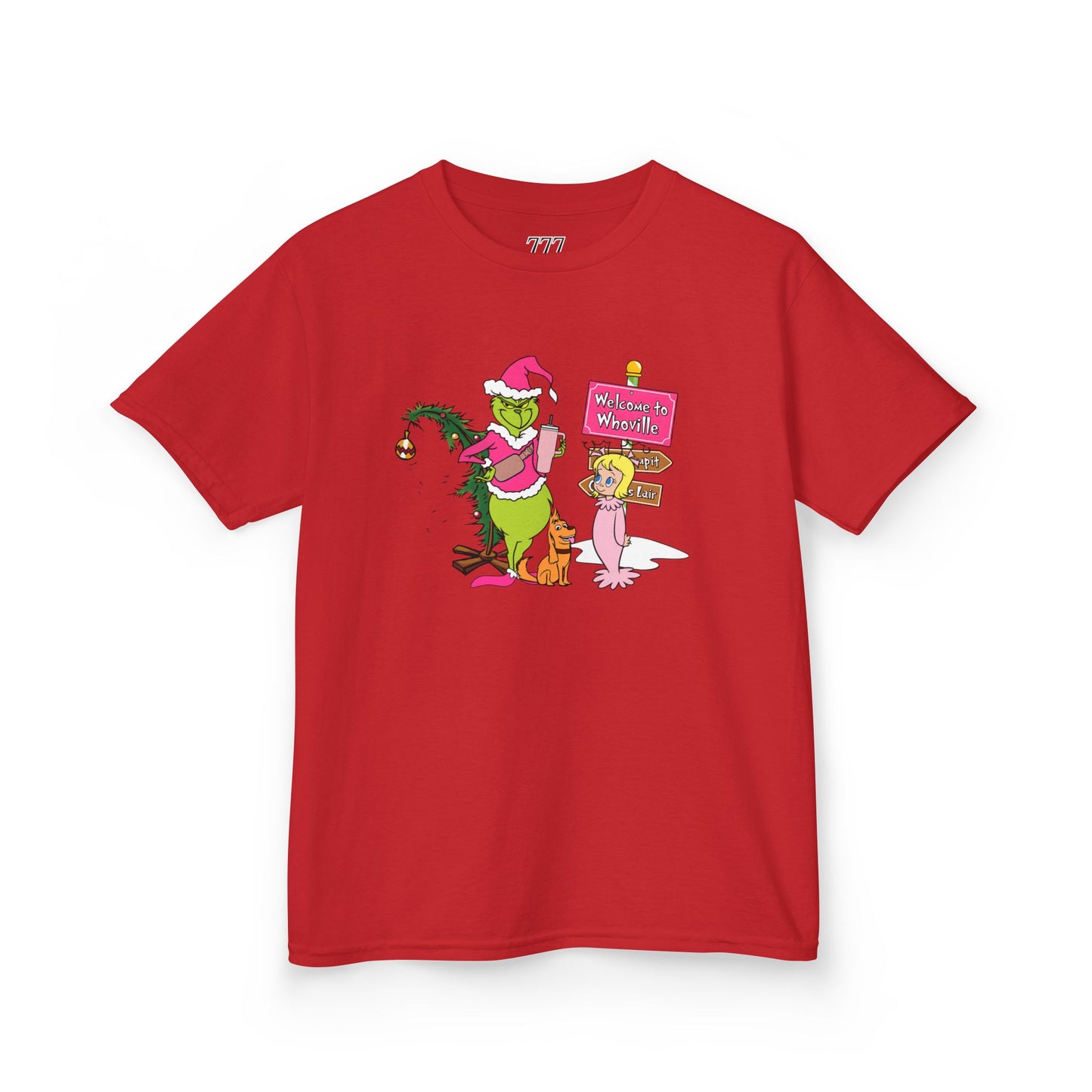 Welcome to Merryville Kids Christmas T-Shirt – Cute Green Holiday Creature Tee
