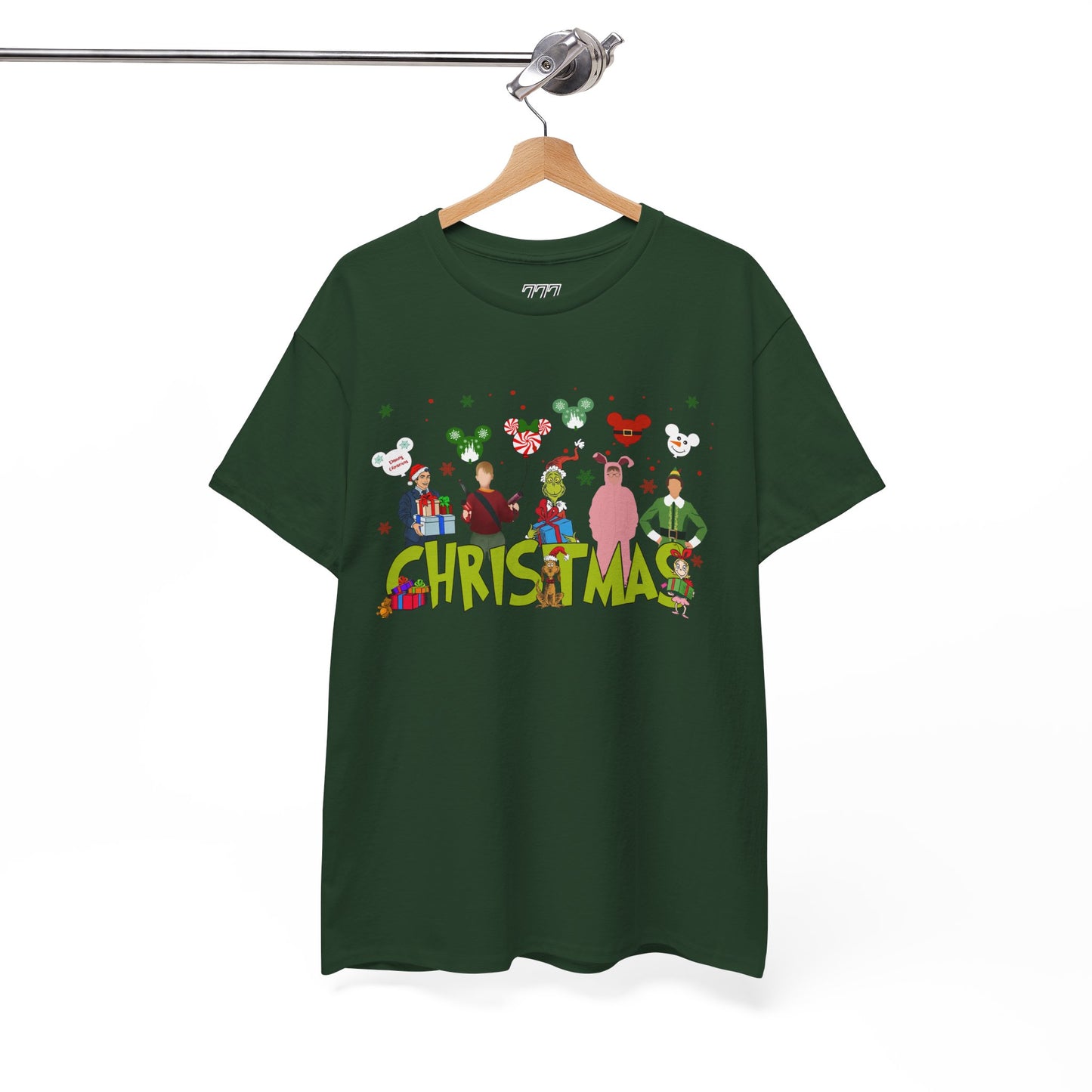 Christmas Character Squad Tee – Cute Festive Holiday Characters Unisex Heavy Cotton T-Shirt