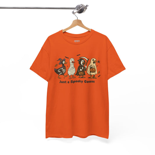 Just A Spooky Goose Unisex Heavy Cotton T-Shirt