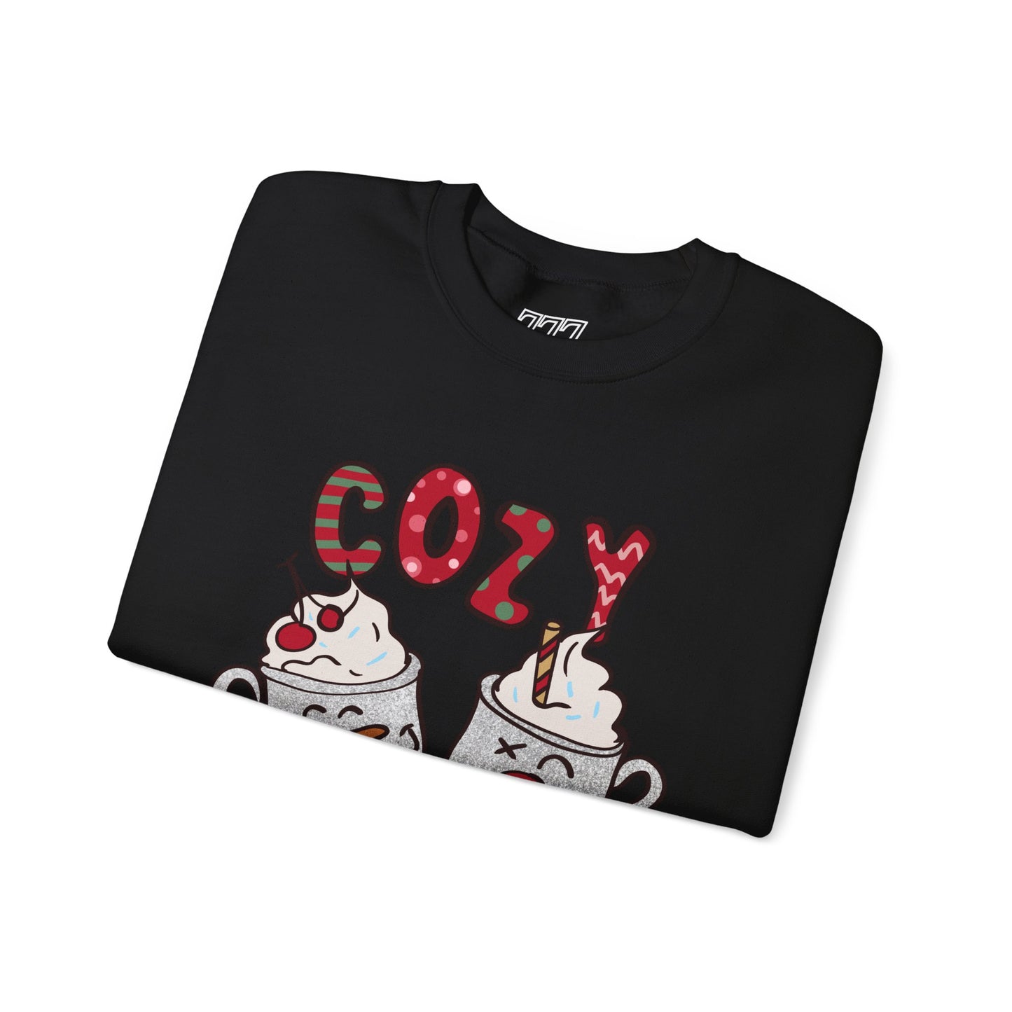 Cozy Season Christmas Unisex Heavy Blend Crewneck Sweatshirt – Cute Holiday Hot Cocoa Sweater