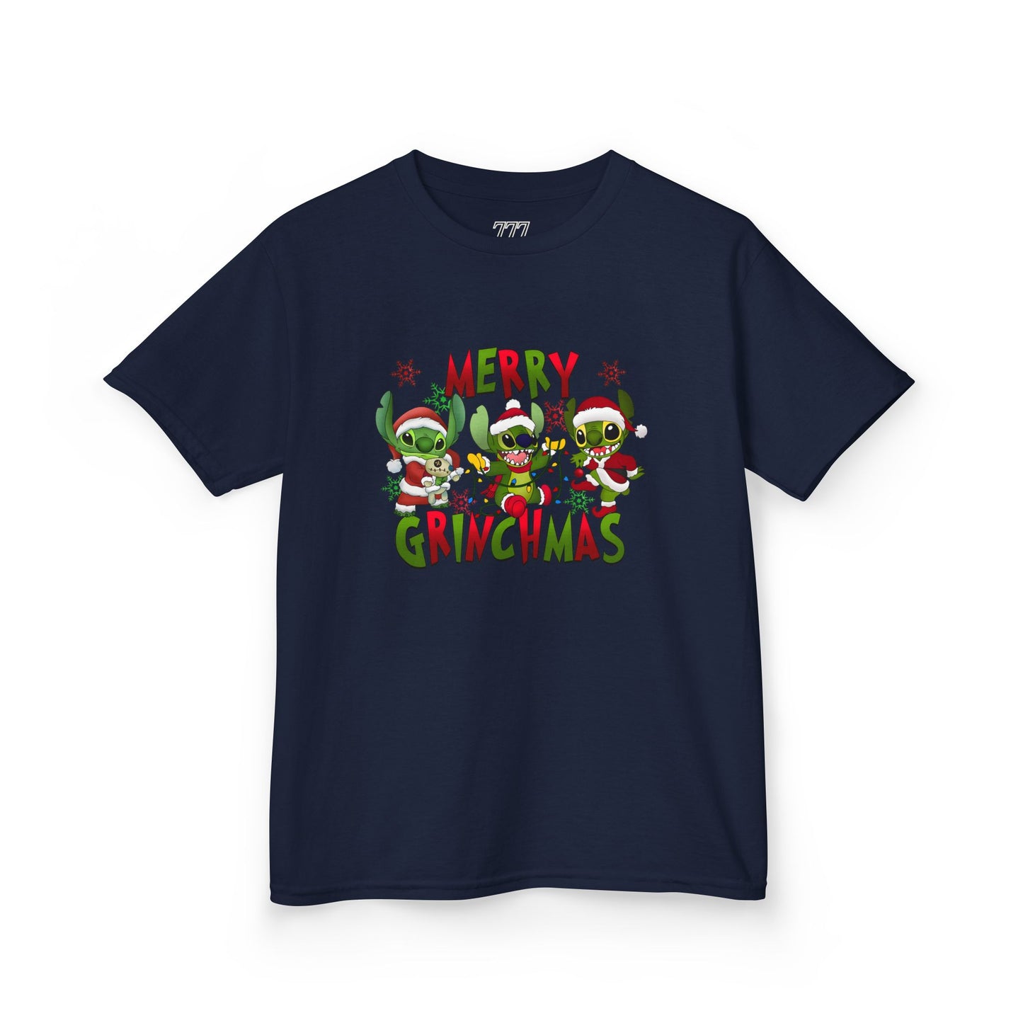 Merry Grinchmas Kids T-Shirt – Funny Christmas Heavy Cotton Holiday Tee