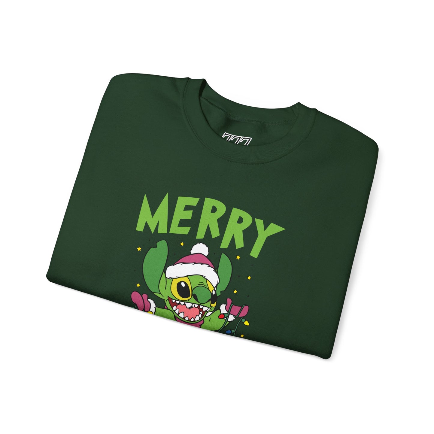 Stinch Merry Christmas Sweatshirt – Funny Holiday Alien Unisex Heavy Blend Crewneck