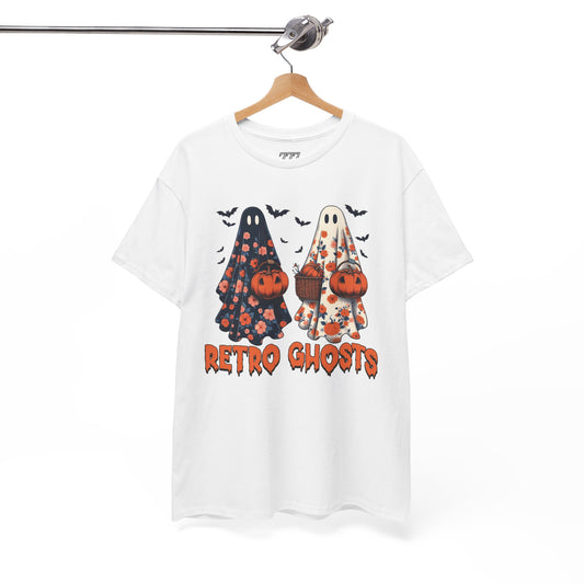 Retro Ghosts Unisex Heavy Cotton T-Shirt