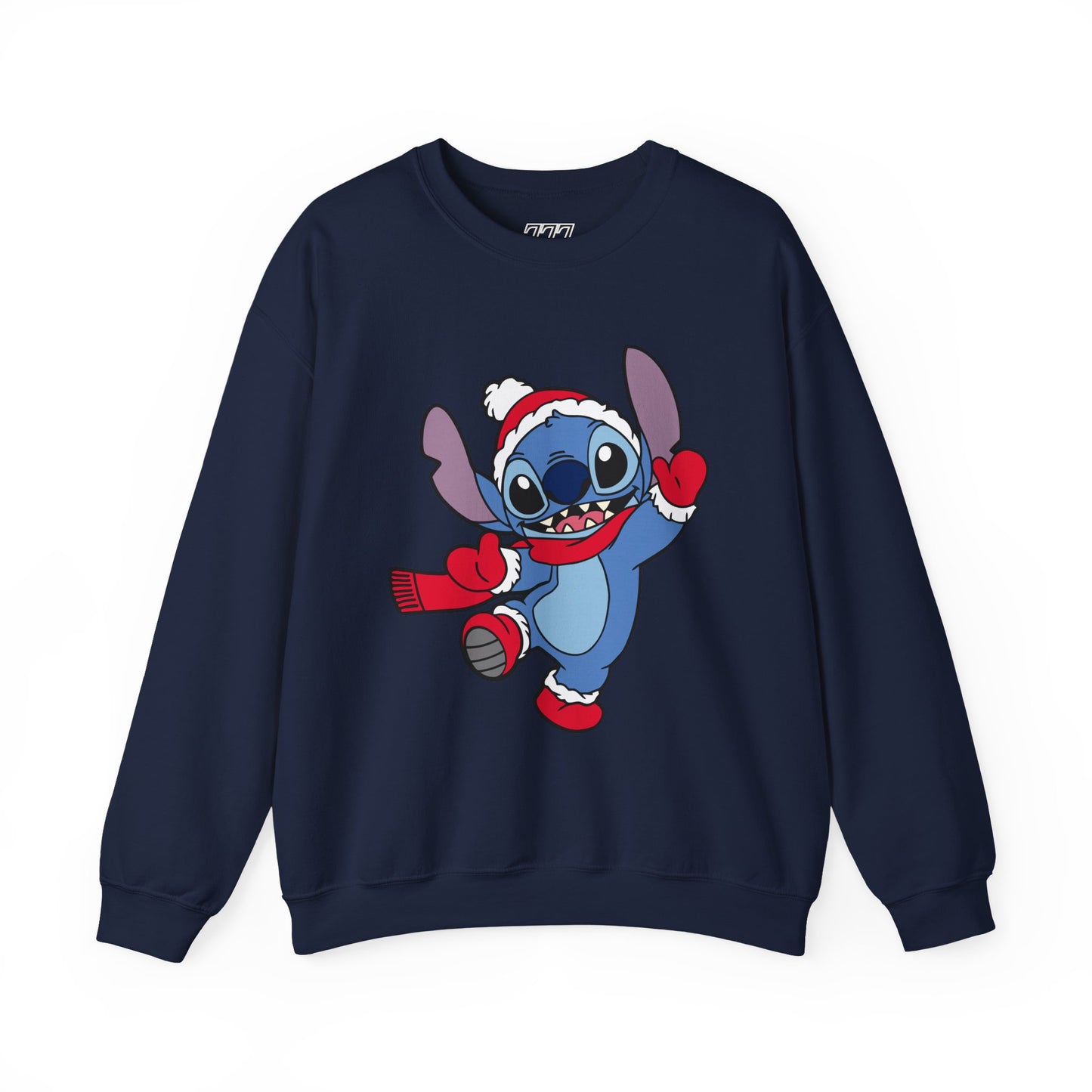 Festive Alien Christmas Crewneck – Cute Blue Alien Holiday Sweatshirt (Unisex)