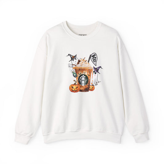 Witch’s Brew Latte Unisex Heavy Blend Crewneck Sweatshirt