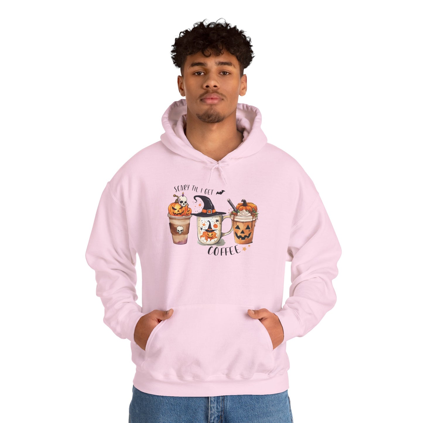 Scary Till I Get My Coffee II Unisex Heavy Blend Hoodie