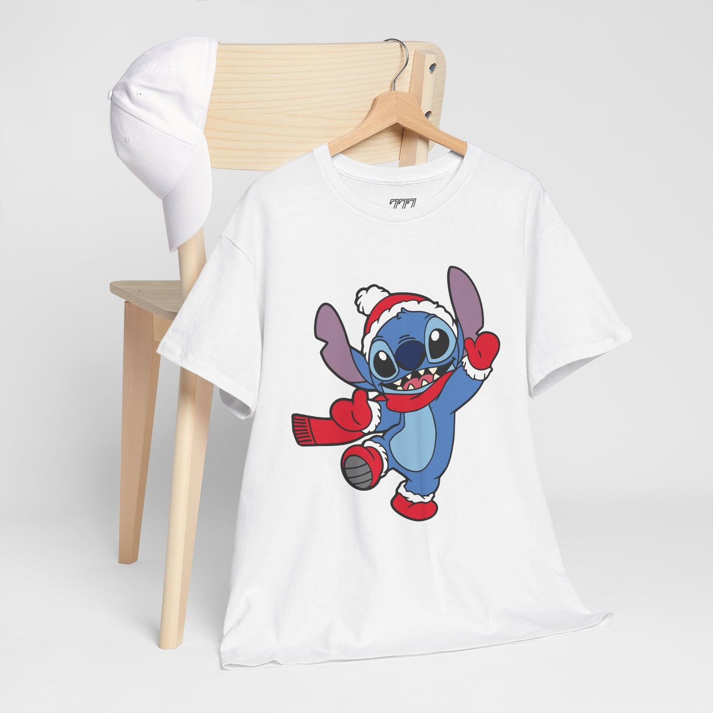 Festive Alien Christmas T-Shirt – Cute Blue Alien Holiday Graphic Tee (Unisex)