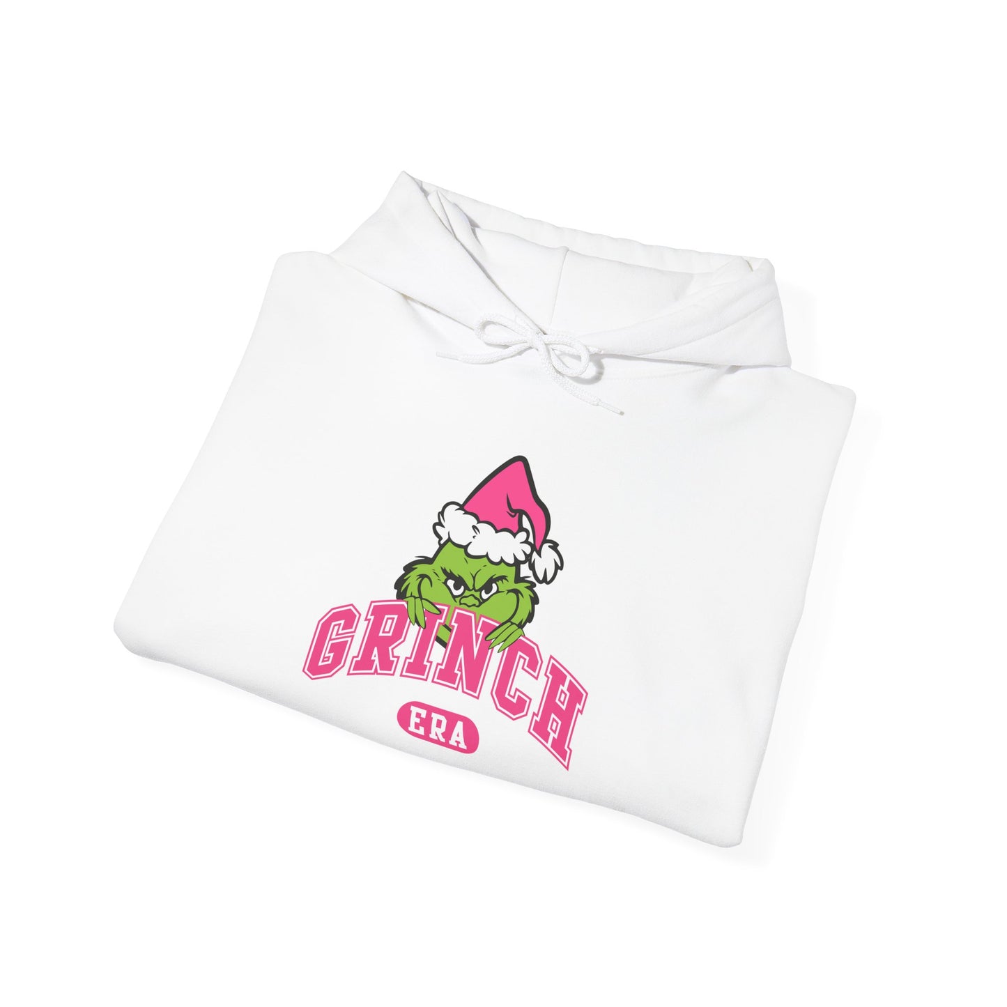 Grinch Era Christmas Hoodie – Cozy Pink Santa Grinch Graphic Hoodie (Unisex)