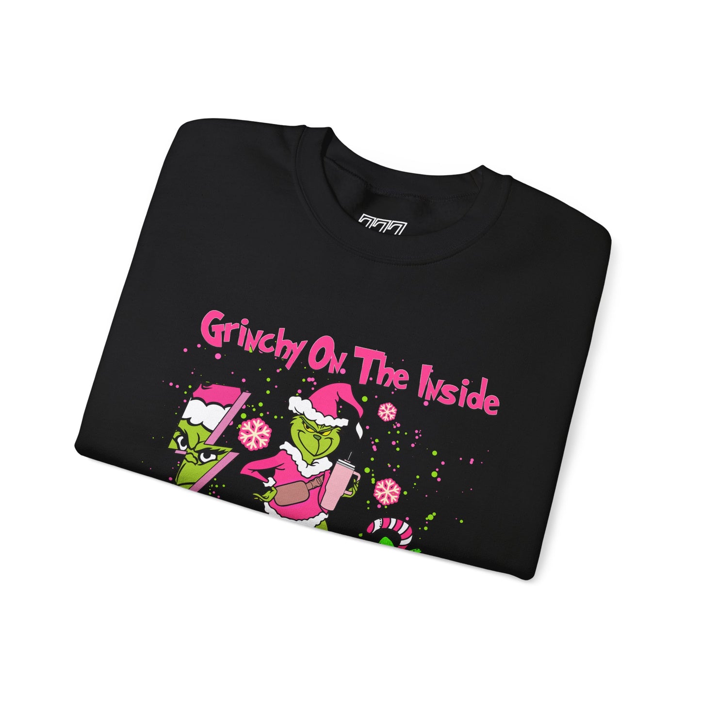 Grinchy On The Inside, Bougie On The Outside Unisex Heavy Blend Crewneck Sweatshirt