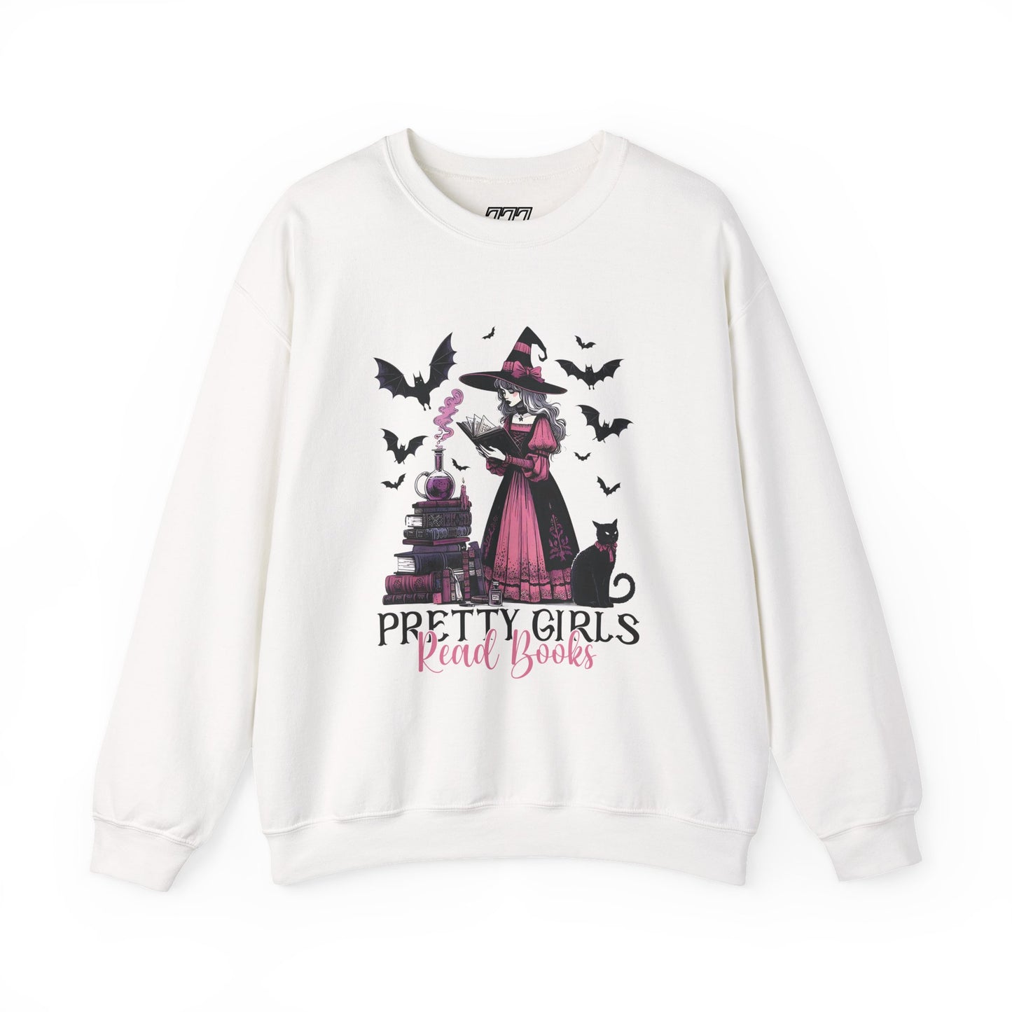 Pretty Girls Read Books Women's Heavy Blend Crewneck Sweatshirt