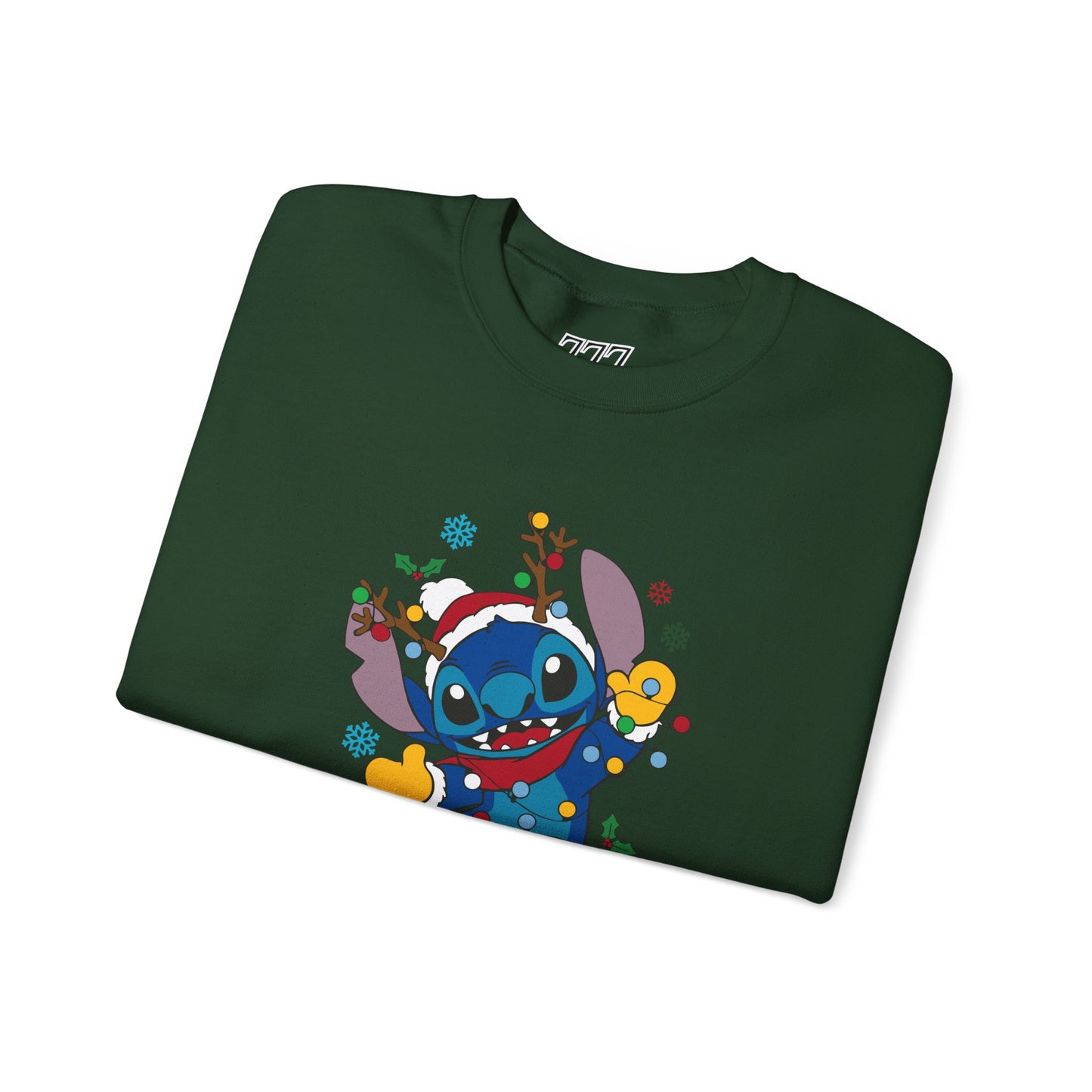 Merry Stitchmas Sweatshirt – Cute Holiday Alien Unisex Heavy Blend Crewneck